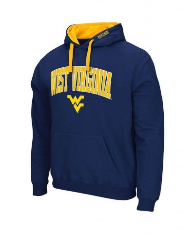 Men's Navy West Virginia Mountaineers Big and Tall Arch & Logo 2.0 Pullover Hoodie $27.50 Sweatshirt