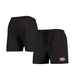 Men's Black San Francisco 49ers Magic Print Palm Traditional Swim Shorts $29.89 Swimsuits