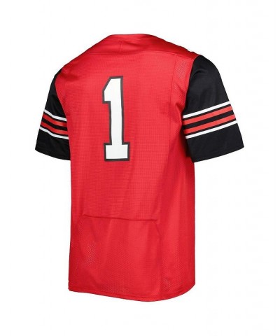 Men's 1 Red Utah Utes Team Wordmark Replica Football Jersey $50.40 Jersey