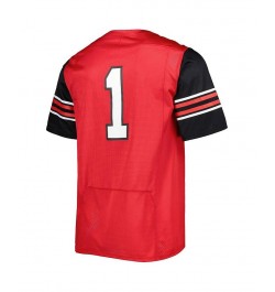 Men's 1 Red Utah Utes Team Wordmark Replica Football Jersey $50.40 Jersey