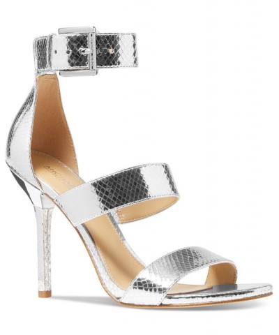 Women's Amal Dress Sandals Silver $44.97 Shoes