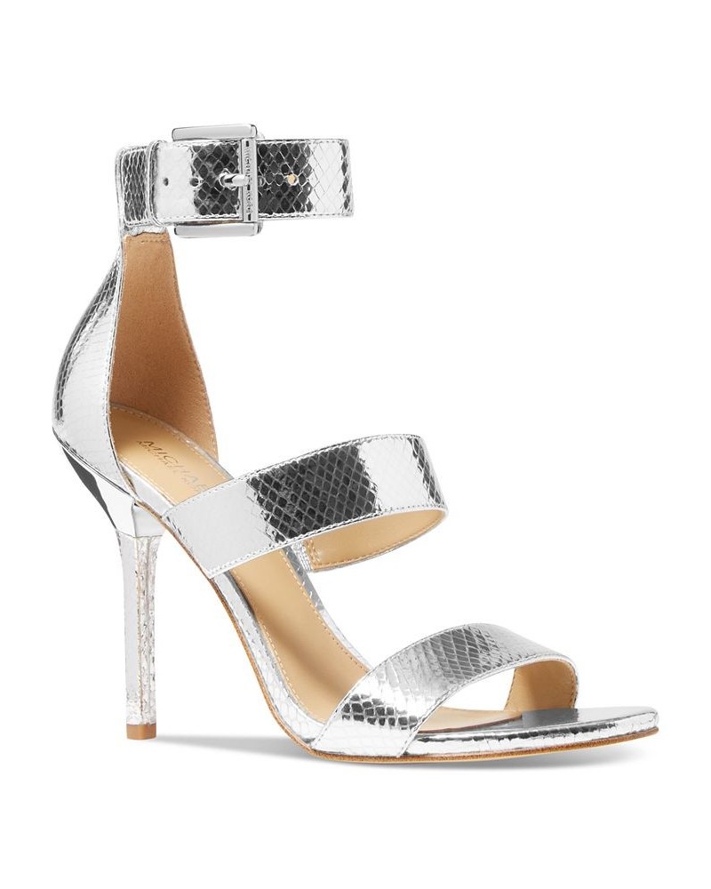 Women's Amal Dress Sandals Silver $44.97 Shoes