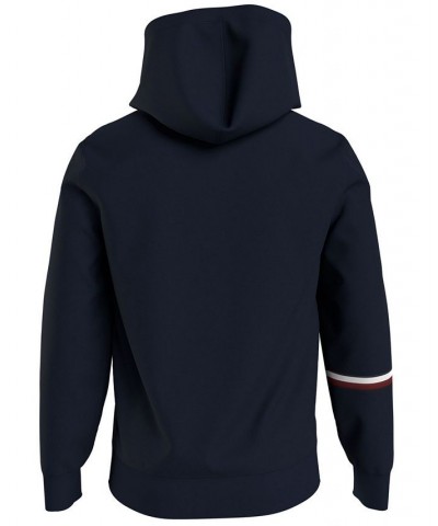 Men's Global Stripe Hoodie Blue $36.71 Sweatshirt