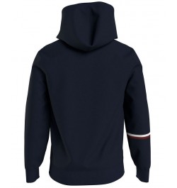 Men's Global Stripe Hoodie Blue $36.71 Sweatshirt