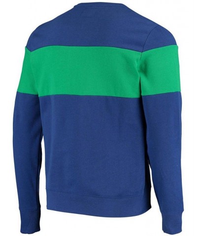 Men's Royal Seattle Seahawks Interstate Throwback Sweatshirt $25.52 Sweatshirt