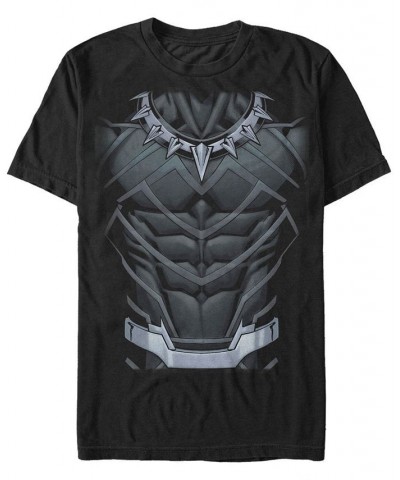 Marvel Men's Black Panther Suit Costume Short Sleeve T-Shirt Black $18.54 T-Shirts