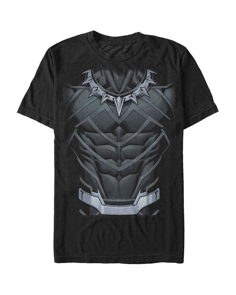 Marvel Men's Black Panther Suit Costume Short Sleeve T-Shirt Black $18.54 T-Shirts