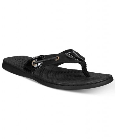 Women's Seafish Flip-Flop Sandal Blue $30.10 Shoes