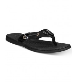 Women's Seafish Flip-Flop Sandal Blue $30.10 Shoes