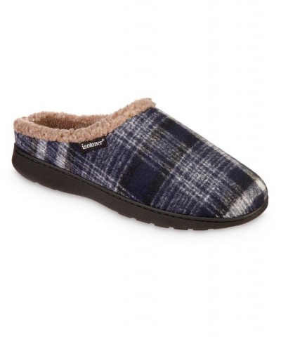 Men's Advanced Memory Foam Plaid Berkley Hoodback Comfort Slippers Multi $16.35 Slippers