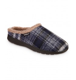 Men's Advanced Memory Foam Plaid Berkley Hoodback Comfort Slippers Multi $16.35 Slippers