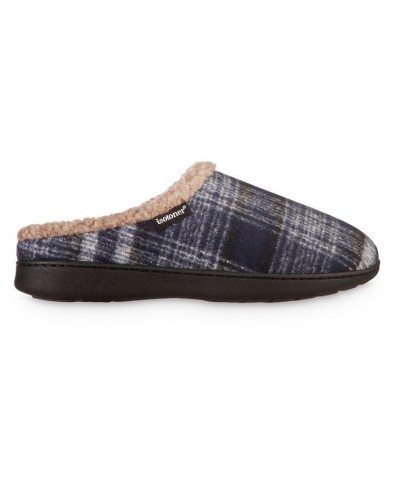 Men's Advanced Memory Foam Plaid Berkley Hoodback Comfort Slippers Multi $16.35 Slippers