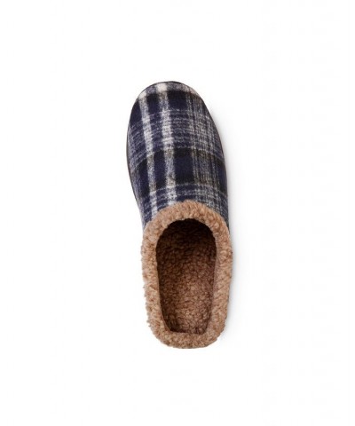 Men's Advanced Memory Foam Plaid Berkley Hoodback Comfort Slippers Multi $16.35 Slippers