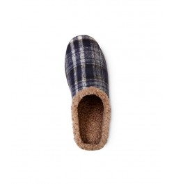 Men's Advanced Memory Foam Plaid Berkley Hoodback Comfort Slippers Multi $16.35 Slippers