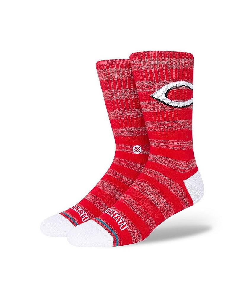 Men's Cincinnati Reds Twist Logo Crew Socks $12.69 Socks