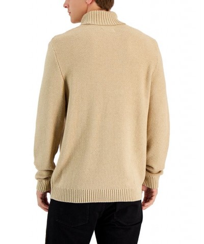 Men's Chunky Turtleneck Sweater Tan/Beige $18.14 Sweaters