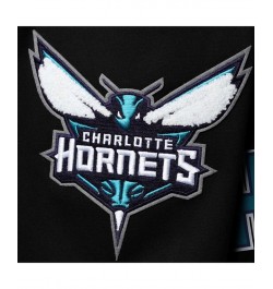 Men's Black Charlotte Hornets Chenille Team Shorts $44.16 Shorts