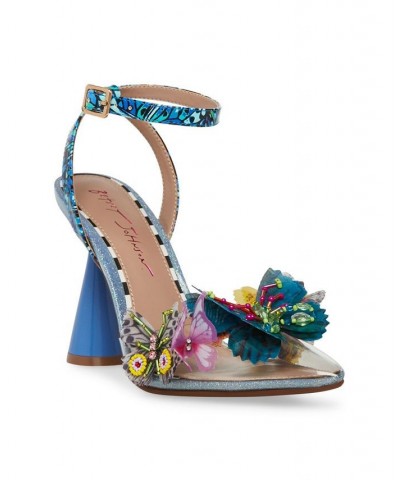 Women's Nadya Closed Toe Butterfly Embellishment Pumps Blue Multi $54.74 Shoes