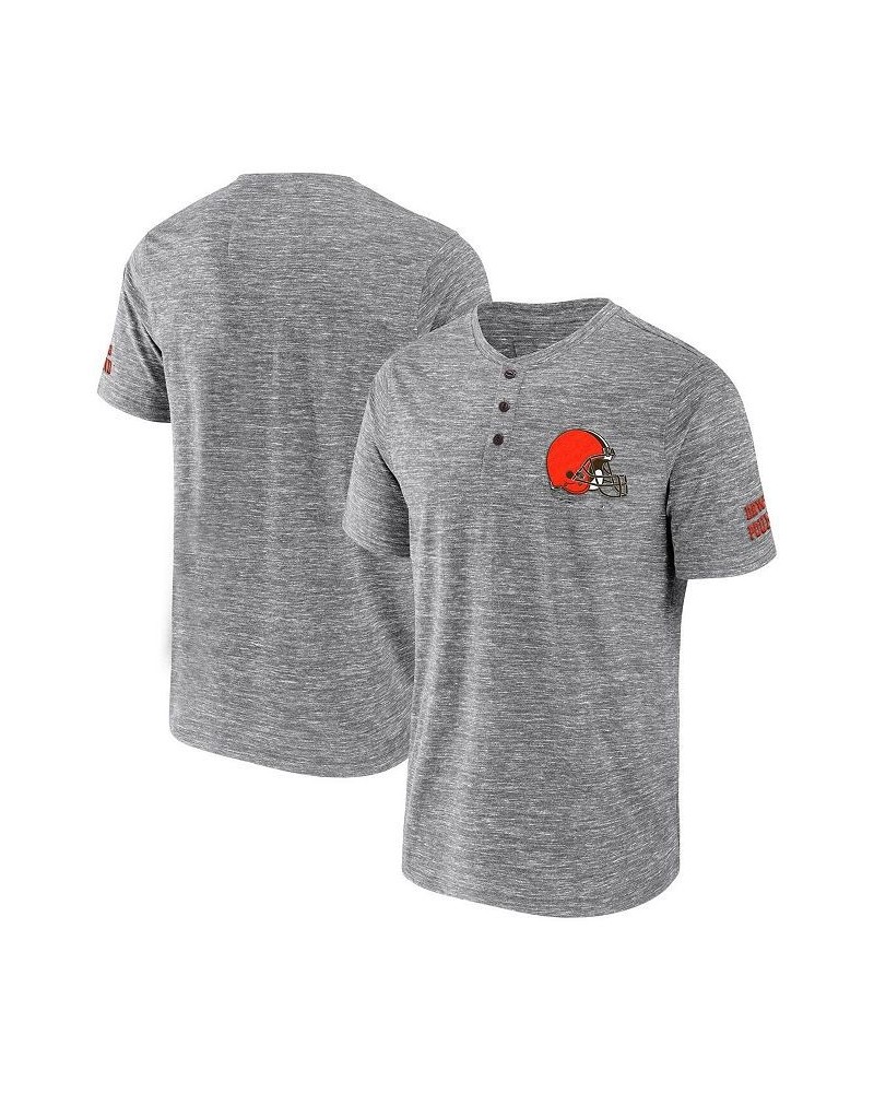 Men's NFL x Darius Rucker Collection by Heathered Gray Cleveland Browns Slub Henley T-shirt $25.51 T-Shirts