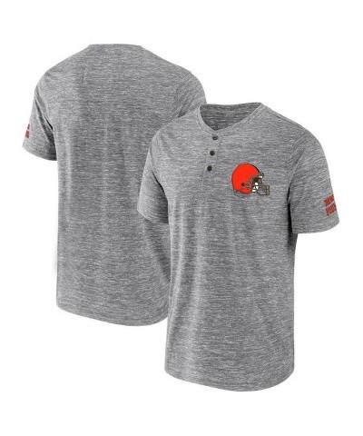 Men's NFL x Darius Rucker Collection by Heathered Gray Cleveland Browns Slub Henley T-shirt $25.51 T-Shirts