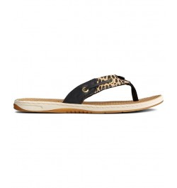 Women's Seafish Flip-Flop Sandal Blue $30.10 Shoes