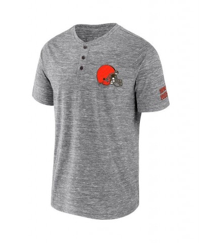 Men's NFL x Darius Rucker Collection by Heathered Gray Cleveland Browns Slub Henley T-shirt $25.51 T-Shirts