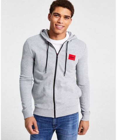 Hugo Boss Men's Daple212 Regular-Fit Full-Zip Hoodie Gray $56.58 Sweatshirt