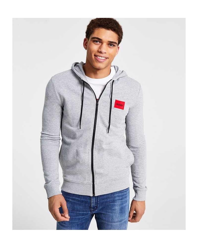 Hugo Boss Men's Daple212 Regular-Fit Full-Zip Hoodie Gray $56.58 Sweatshirt