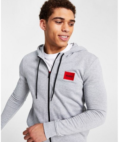 Hugo Boss Men's Daple212 Regular-Fit Full-Zip Hoodie Gray $56.58 Sweatshirt