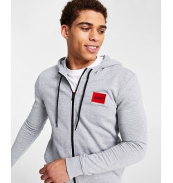 Hugo Boss Men's Daple212 Regular-Fit Full-Zip Hoodie Gray $56.58 Sweatshirt