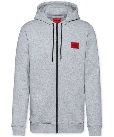 Hugo Boss Men's Daple212 Regular-Fit Full-Zip Hoodie Gray $56.58 Sweatshirt