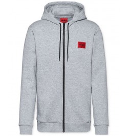 Hugo Boss Men's Daple212 Regular-Fit Full-Zip Hoodie Gray $56.58 Sweatshirt