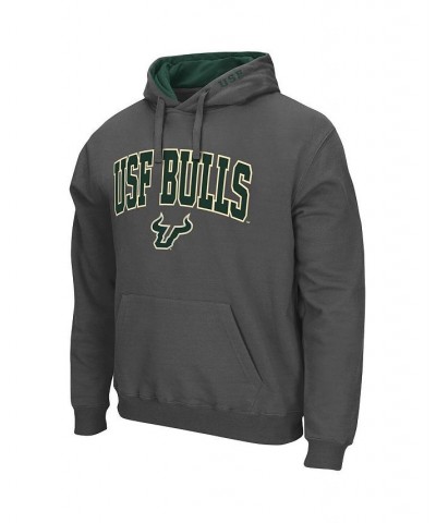 Men's Charcoal South Florida Bulls Arch and Logo Pullover Hoodie $32.44 Sweatshirt