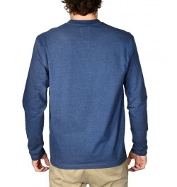 Men's Stretch Jersey 3-button Henley Blue $28.50 Shirts