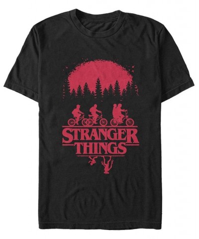 Men's Stranger Things Simple Poster Short Sleeve T-shirt Black $14.00 T-Shirts