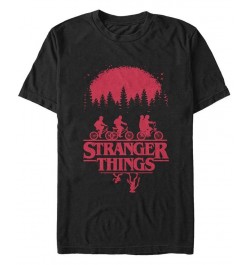 Men's Stranger Things Simple Poster Short Sleeve T-shirt Black $14.00 T-Shirts