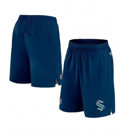 Men's Branded Deep Sea Blue Seattle Kraken Authentic Pro Rink Shorts $26.10 Shorts