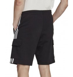 Men's 3-Stripes Trefoil Cargo French Terry Shorts Black $33.00 Shorts