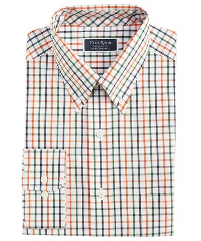 Men's Regular Fit Mulo Plaid Cotton Dress Shirt White $17.00 Dress Shirts