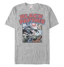 Marvel Men's Black Panther Collage Short Sleeve T-Shirt Gray $16.45 T-Shirts