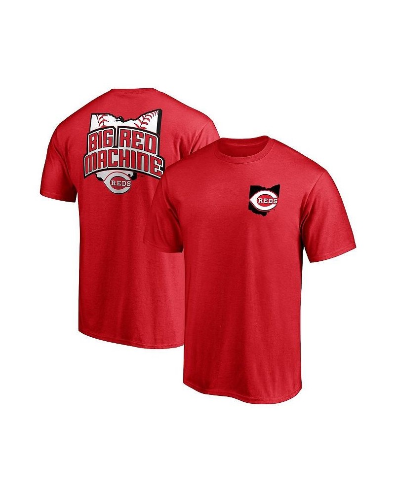 Men's Red Cincinnati Reds Hometown Collection Big Red Machine Logo T-shirt $25.19 T-Shirts