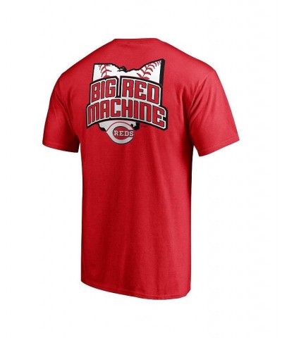 Men's Red Cincinnati Reds Hometown Collection Big Red Machine Logo T-shirt $25.19 T-Shirts