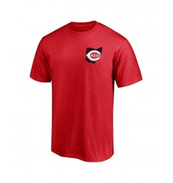 Men's Red Cincinnati Reds Hometown Collection Big Red Machine Logo T-shirt $25.19 T-Shirts