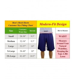 Men's Active Training Modern-Fit Moisture-Wicking Colorblocked Mesh Basketball Shorts PD01 $13.63 Shorts