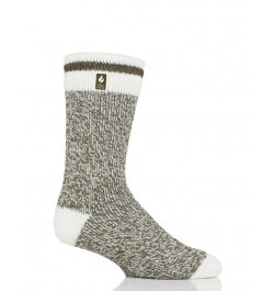 Men's Jeffrey Cream Block Twist Crew Sock Green $11.60 Socks