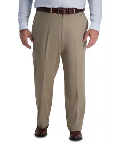 Men's Big & Tall Iron Free Premium Khaki Classic-Fit Flat Front Pant Med Khaki $23.10 Pants