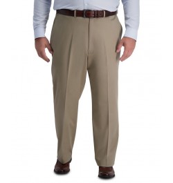 Men's Big & Tall Iron Free Premium Khaki Classic-Fit Flat Front Pant Med Khaki $23.10 Pants