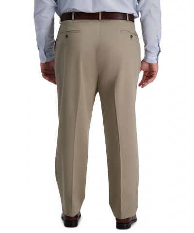 Men's Big & Tall Iron Free Premium Khaki Classic-Fit Flat Front Pant Med Khaki $23.10 Pants