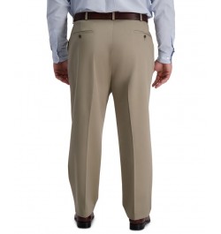 Men's Big & Tall Iron Free Premium Khaki Classic-Fit Flat Front Pant Med Khaki $23.10 Pants