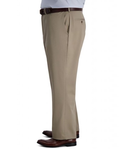 Men's Big & Tall Iron Free Premium Khaki Classic-Fit Flat Front Pant Med Khaki $23.10 Pants